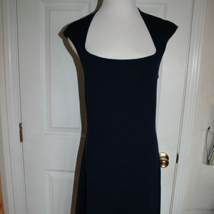 Ralph Lauren Black Label Navy Wool Dress NWT